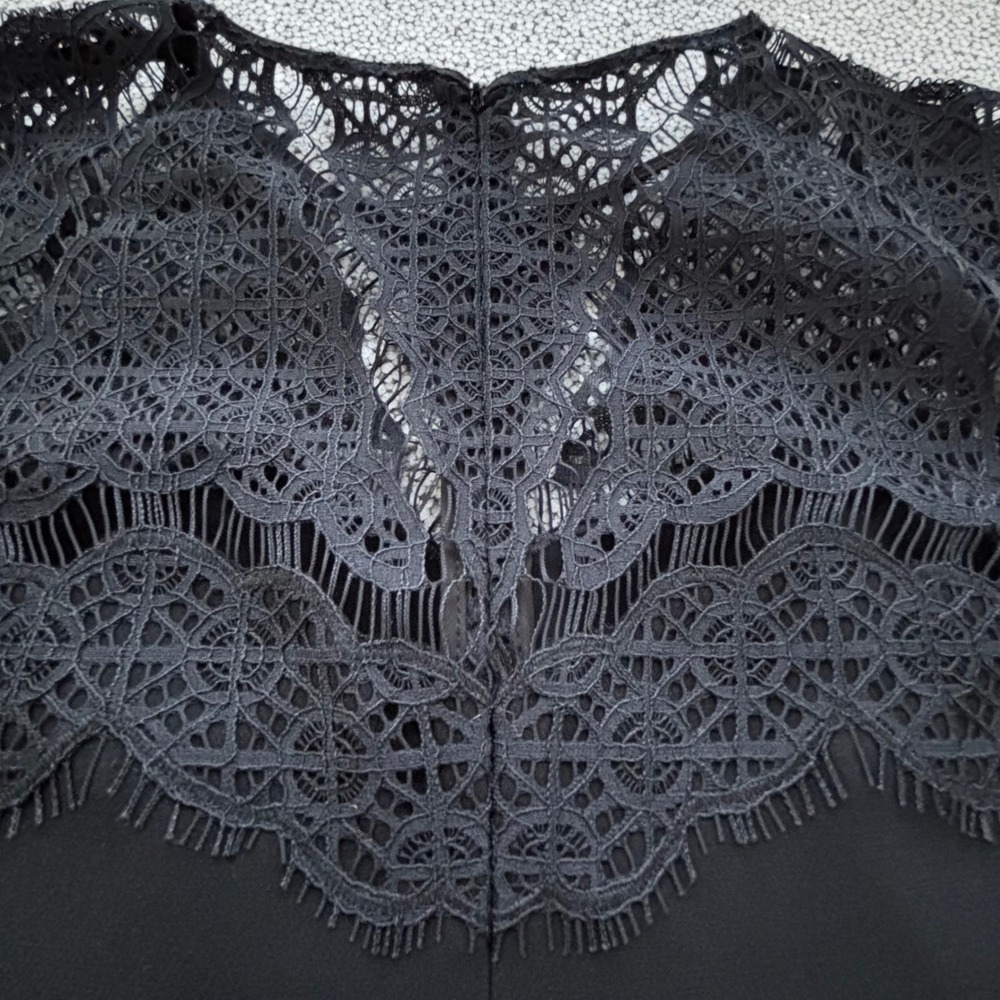 Diane von Furstenberg Dahlia Black Lace Dress Sz 2 Romantic Whimsygoth NWT $425 - Picture 13 of 16